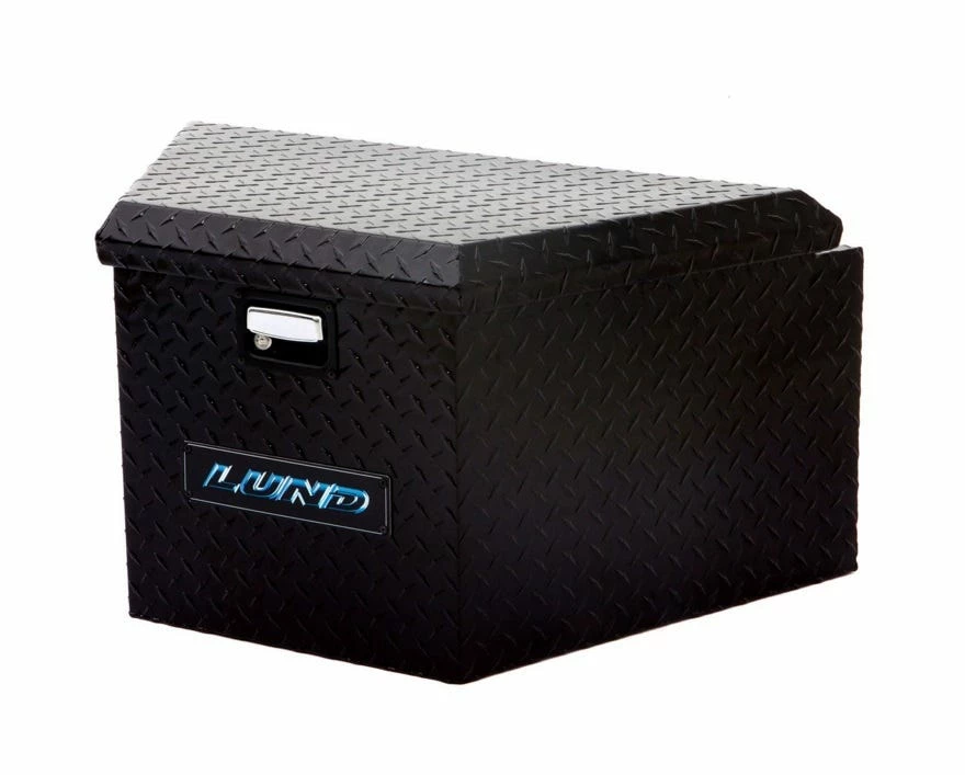 Lund 16 inch Black Aluminum Trailer Tongue Diamond Plated Truck Box 76120 - Tool Boxes 4 Lund 16 inch Black Aluminum Trailer Tongue Diamond Plated Truck Box 76120 - Tool Boxes - Image 2