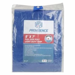 Providence 5 x 7 Light Duty Tarp, Blue - 89-192-0204 - Tarps