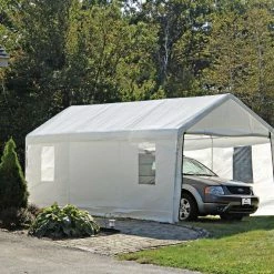 ShelterLogic 10 Foot x 20 Foot White Canopy Enclosure Kit - 25772 - Car Ports -Cheap Storage & Moving Store cd3ecd2f9dc60875420f4711d4d0b8af1d16823a 072110876