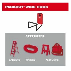 Milwaukee PACKOUT™ Wide Utility Hook - 48-22-8332 - Tool Holders & Equipment Storage -Cheap Storage & Moving Store d62b8b866d0e4f70f03e39fb3822c83b2f48b68d 2022013218 5