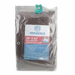 Providence Medium Duty 20 x 40 Tarp, Brown/Green - 89-206-0204 - Tarps