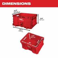 Milwaukee PACKOUT™ 18.6" Tool Storage Crate Bin with Carrying Handles - 48-22-8440 - Storage Tubs -Cheap Storage & Moving Store e6b8906649fe2d0d4e45211a23af1acd04e97992 48 22 8440 3