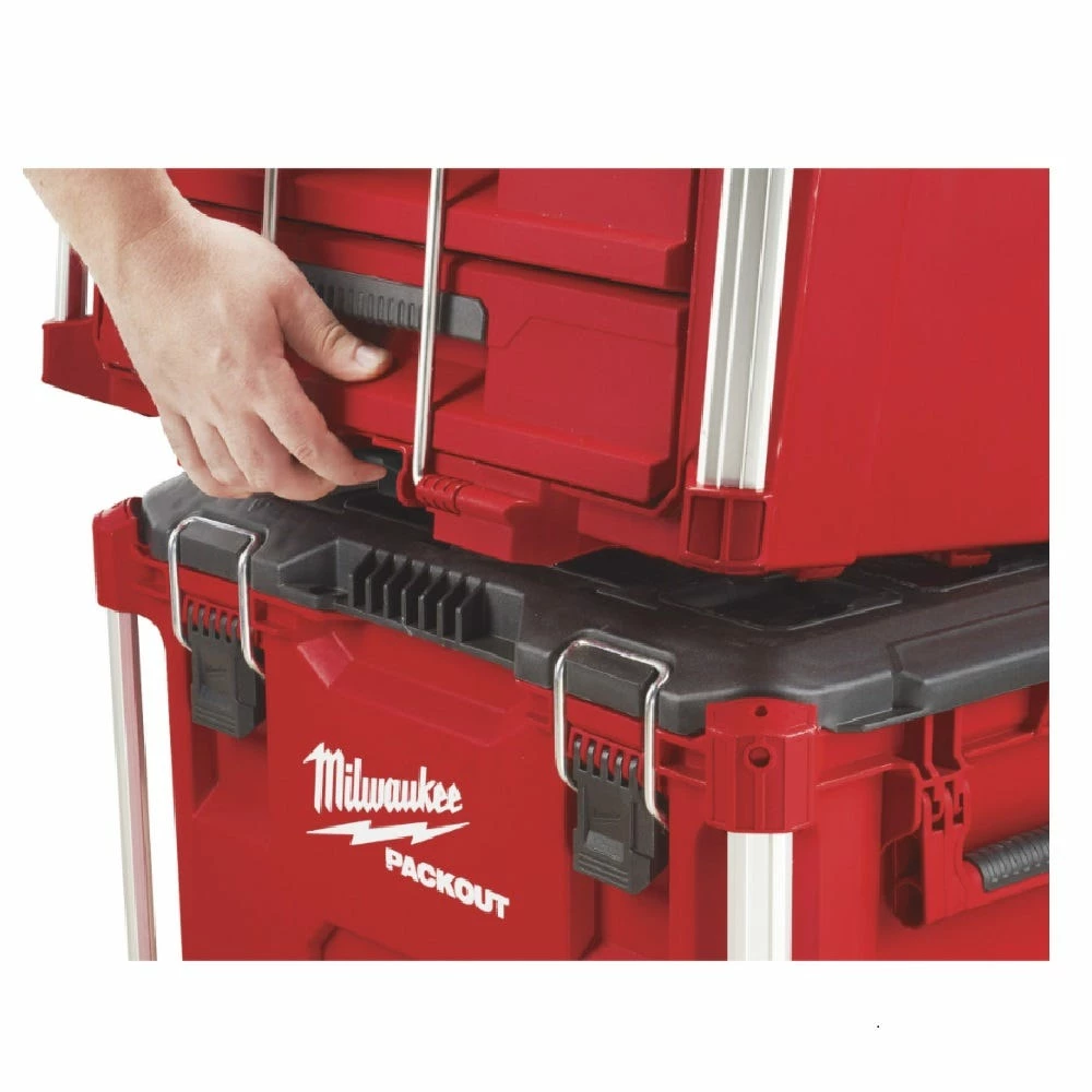 Milwaukee PACKOUT™ 22" Modular 3-Drawer Tool Box - 48-22-8443 - Storage Tubs 9 Milwaukee PACKOUT™ 22" Modular 3-Drawer Tool Box - 48-22-8443 - Storage Tubs - Image 7