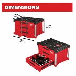 Milwaukee PACKOUT™ 22" Modular 3-Drawer Tool Box - 48-22-8443 - Storage Tubs 23 Milwaukee PACKOUT™ 22" Modular 3-Drawer Tool Box - 48-22-8443 - Storage Tubs -Cheap Storage & Moving Store ef1b243ea54fc6c034e159c75598511683730099 15389917 8