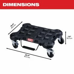 Milwaukee PACKOUT™ Dolly 24" x 18" Black Multi-Purpose Utility Cart - 48-22-8410 - Dollies & Hand Trucks -Cheap Storage & Moving Store f5a4a65d20b656403c67f0f9a042ce2b703c6abe 48 22 8410 3