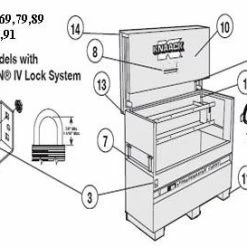 Knaack Replacement Cover for Watchman IV 7338 - Tool Boxes