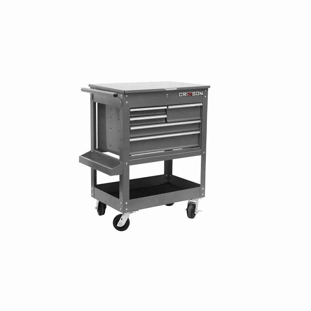 Crimson Force 30 Inch 5 Drawer Tool Cart Gray - 24570005 - Tool Boxes 3 Crimson Force 30 Inch 5 Drawer Tool Cart Gray - 24570005 - Tool Boxes