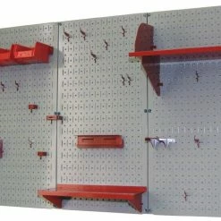 Wall Control Gray Panel Craft Supply Organizer Pegboard 30CC200G - Car Ports