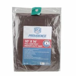 Providence Medium Duty 10 x 14 Tarp, Brown/Green - 89-198-0204 - Tarps